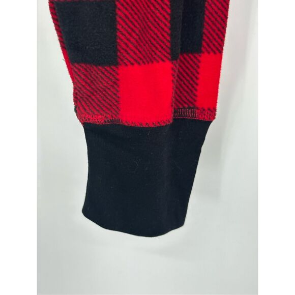 Macy’s Family PJ’s one piece women’s hooded black and red size XL - Picture 4 of 10